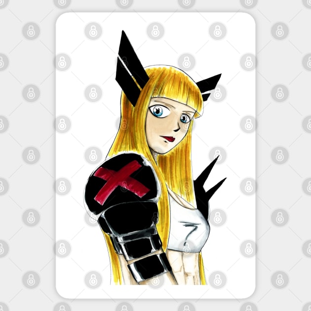 illyana rasputin the magik mutant Sticker by jorge_lebeau